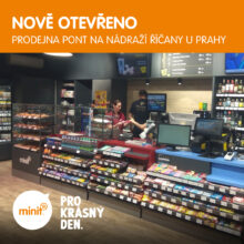 Nově otevřeno: prodejně PONT na nádraží﻿ Říčany u Prahy