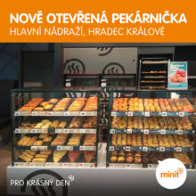 Nově otevřeno: MINIT pekárnička Hl.nádraží v Hradci Králové